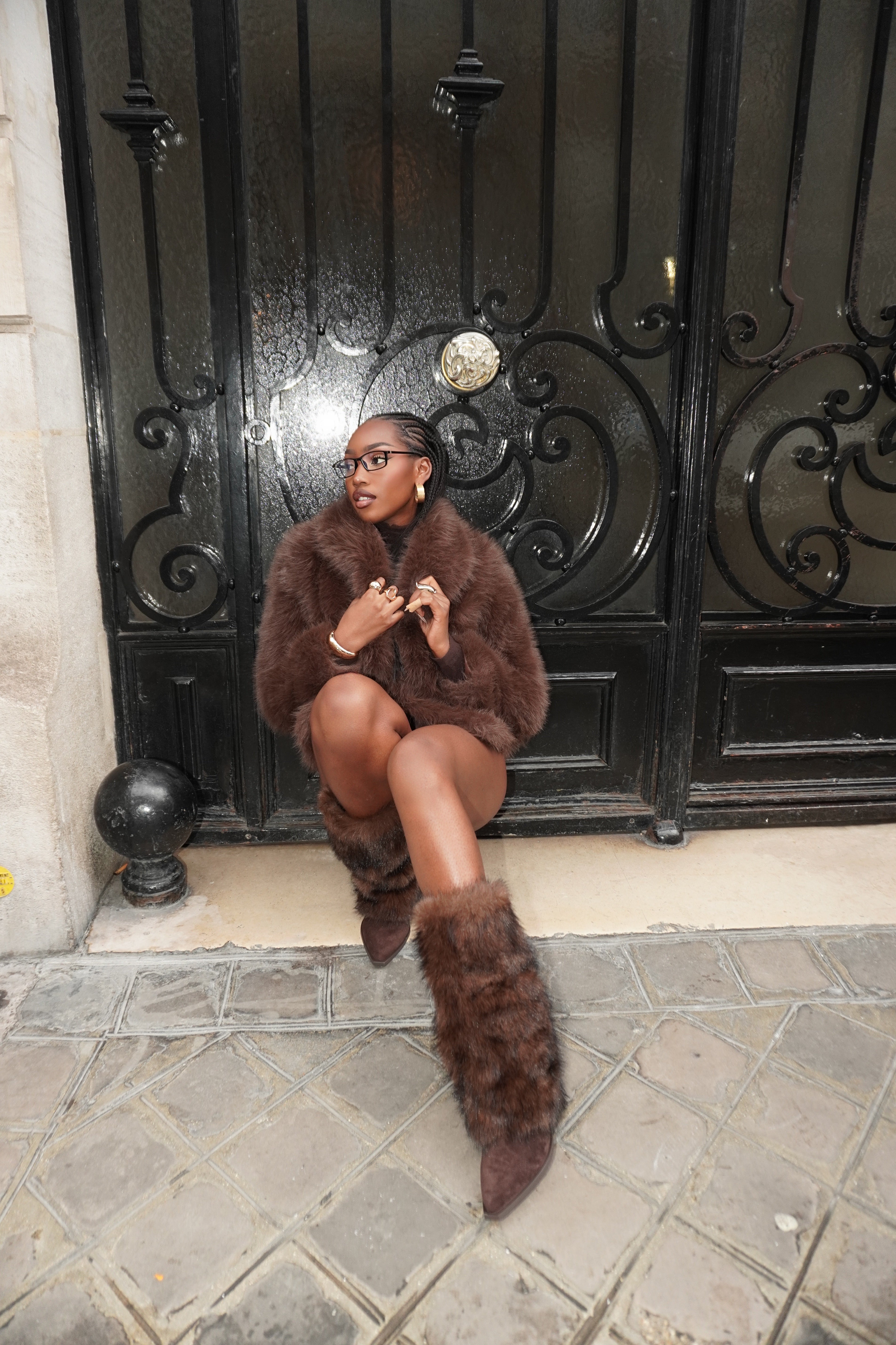 BOTTES FOURRURE IRINA - MARRON